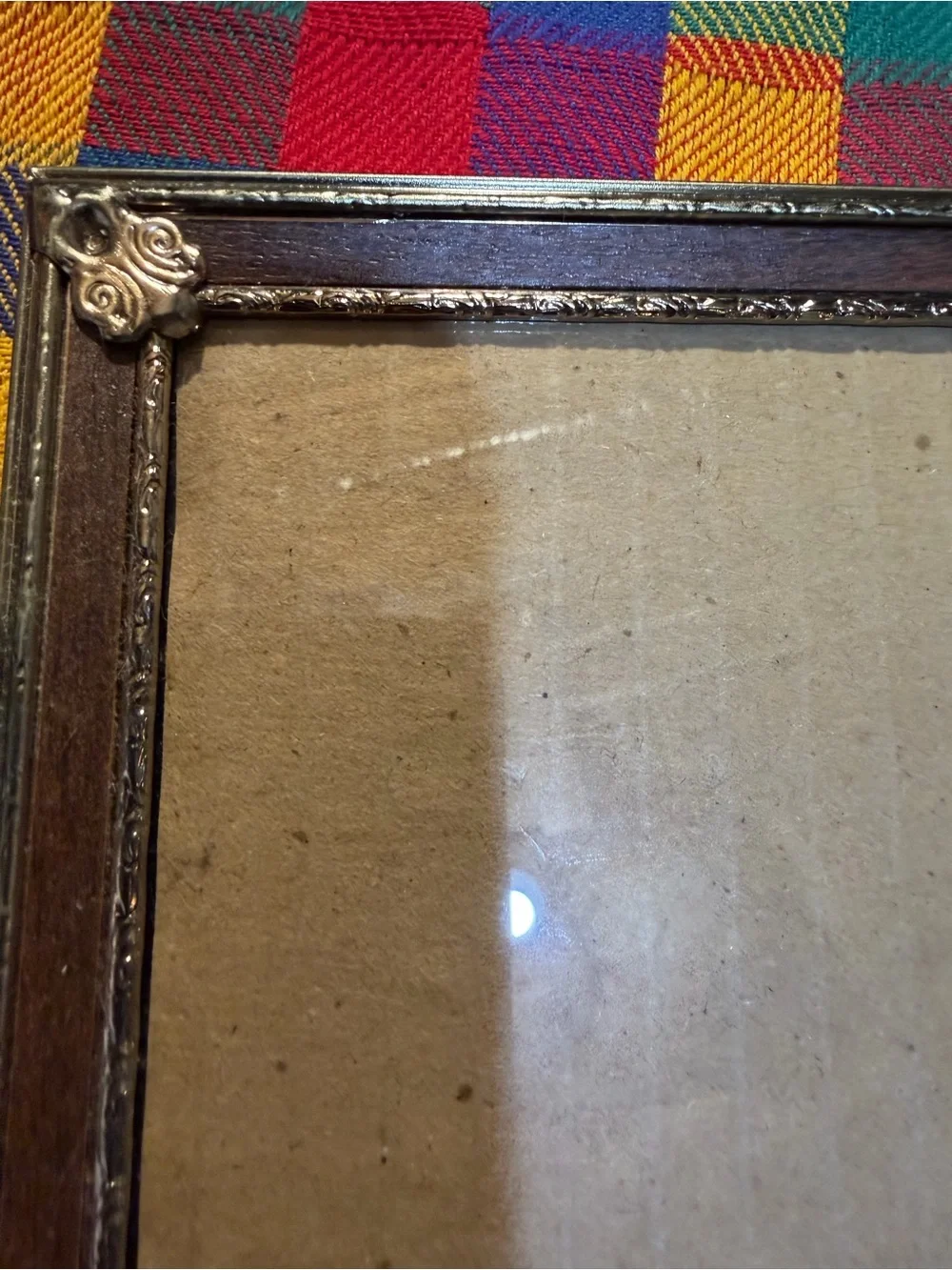 Vintage Ornate Brown And Gold Photo Frame